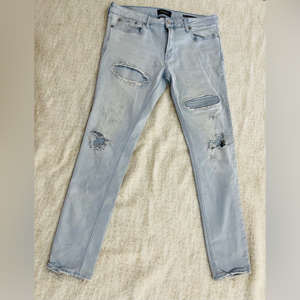 🩵🩷Pac Sun Distressed - Ripped Men’s Jeans Active Stretch 34 x 32  Skinny Jeans